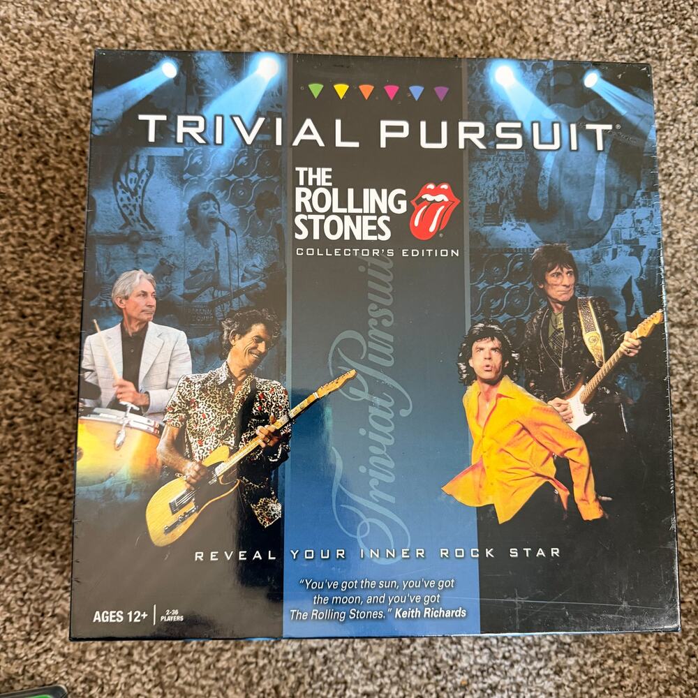Rolling Stones Trivial Pursuit NEW Sealed Game